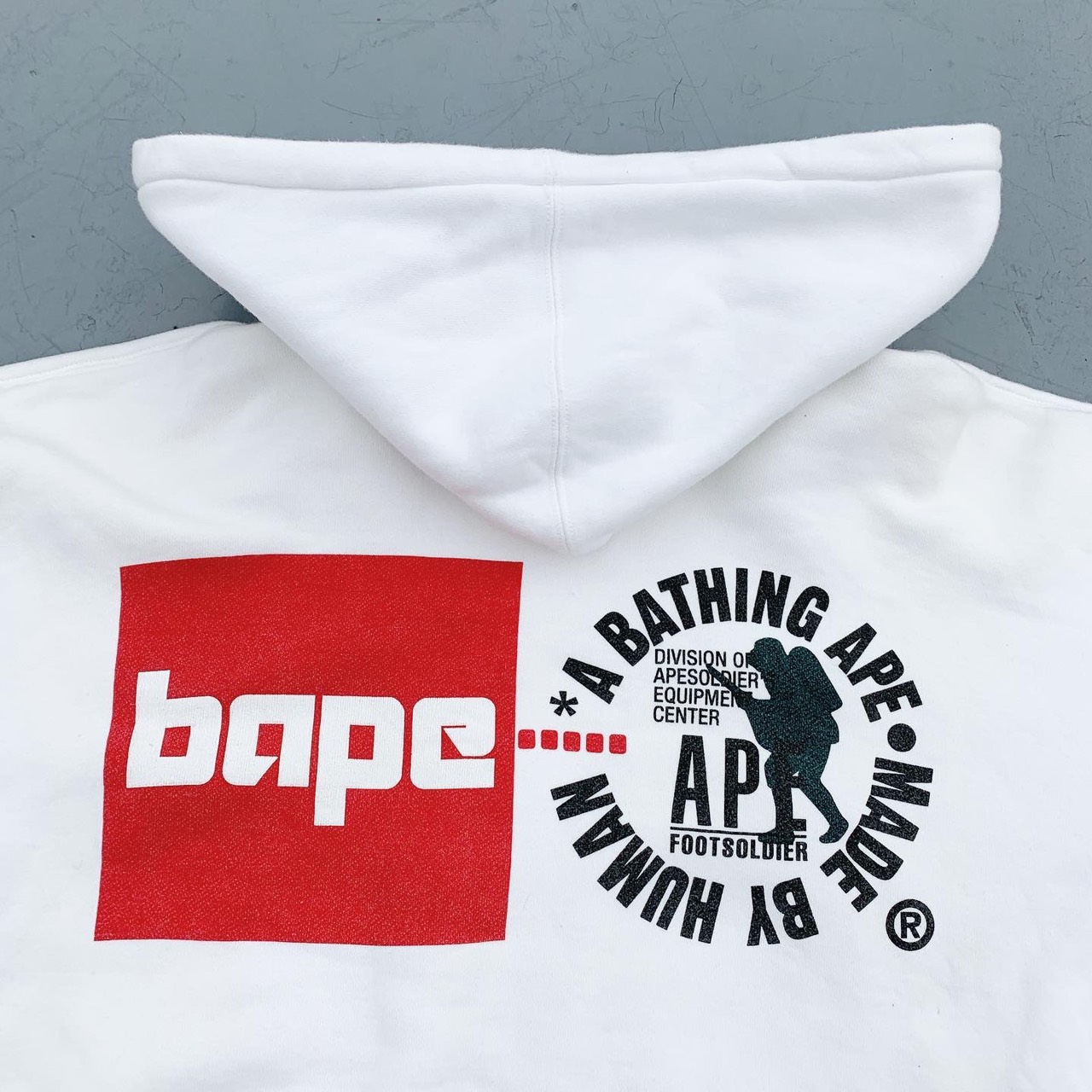 90s A BATHING APE 後付けパーカー