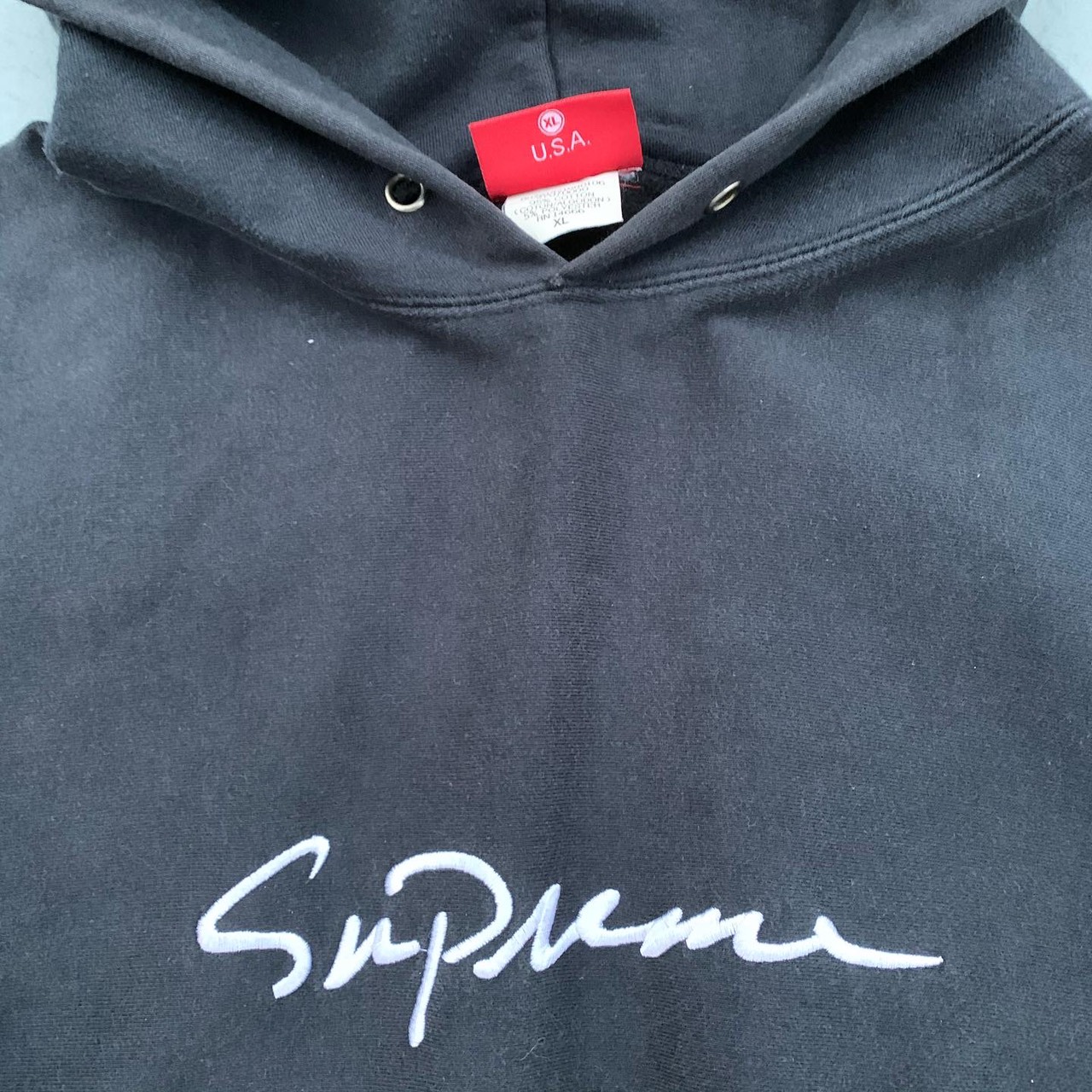 Supreme script logo パーカー XL