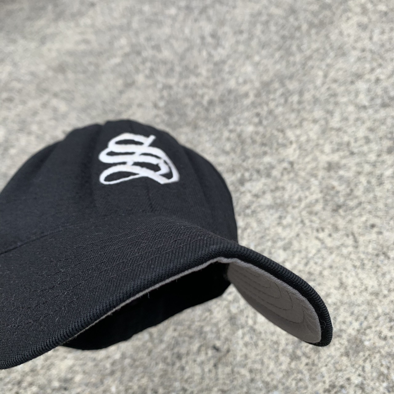 90s Supreme Gothic S Logo Cap - blue room