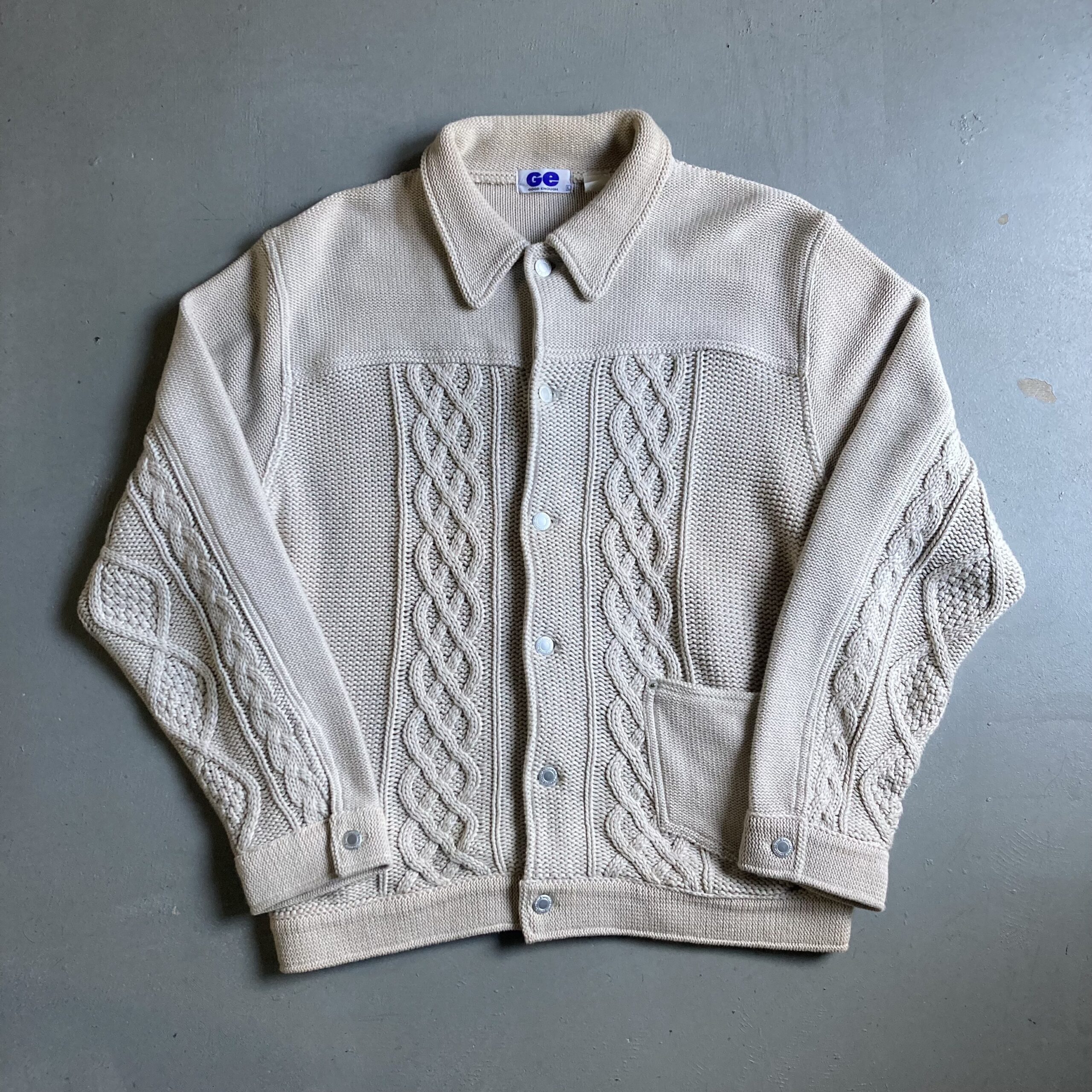 90s GOODENOUGH 1st Type Knit Jacket - blue room