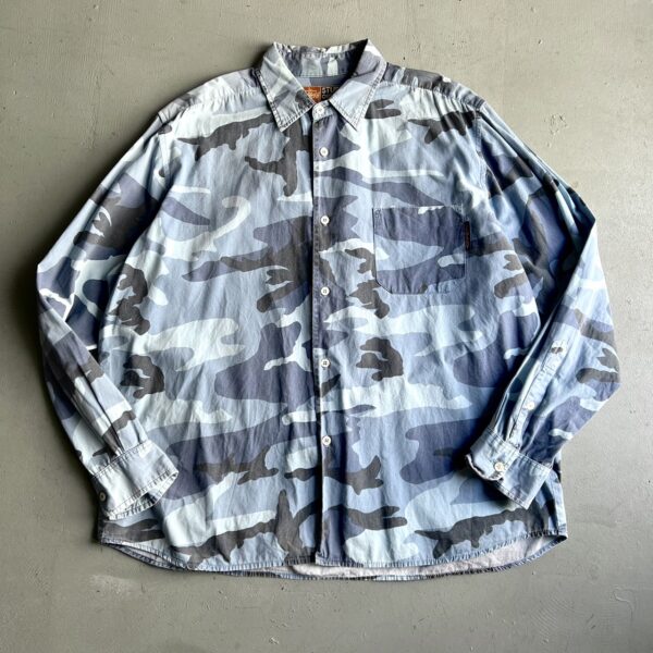 Stussy Outdoor  Blue Camouflage Shirt