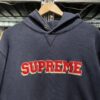 90s Supreme Harvard Logo Hoodie - blue room