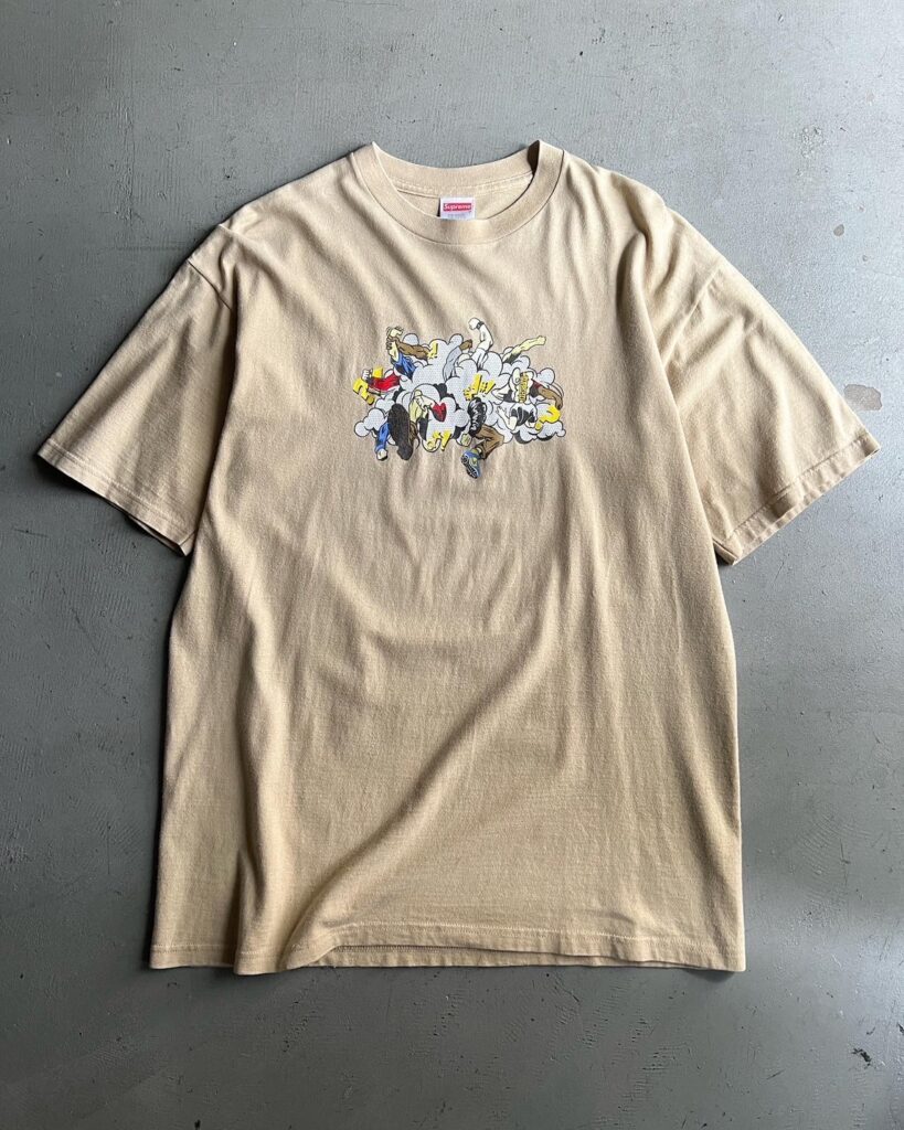 2001 Supreme “Cartoon Fight”Print Tee - blue room