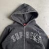00s Supreme Arc Logo Zip Hoodie - blue room