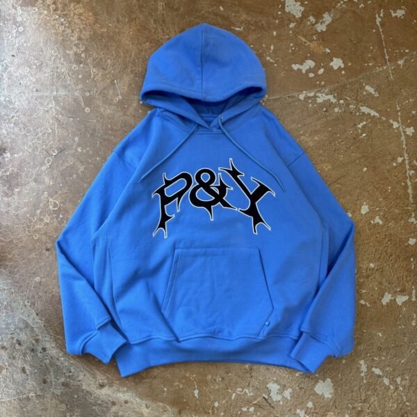 PUNKANDYO NO ZIP P&Y HOODIE CAROLINA BLUE (Size XL)
