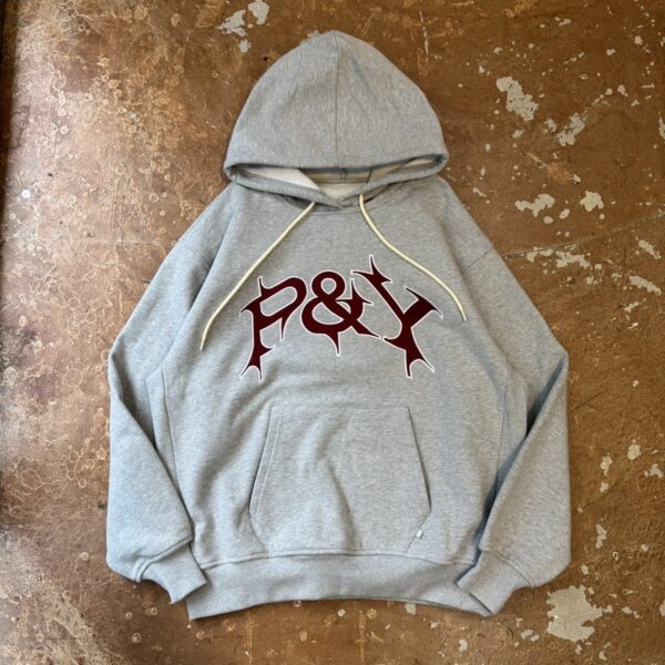 PUNKANDYO NO ZIP P&Y HOODIE GREY (Size L)