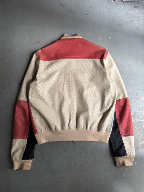 MADE IN ITALY Lether×Nylon blouson - 画像 (3)
