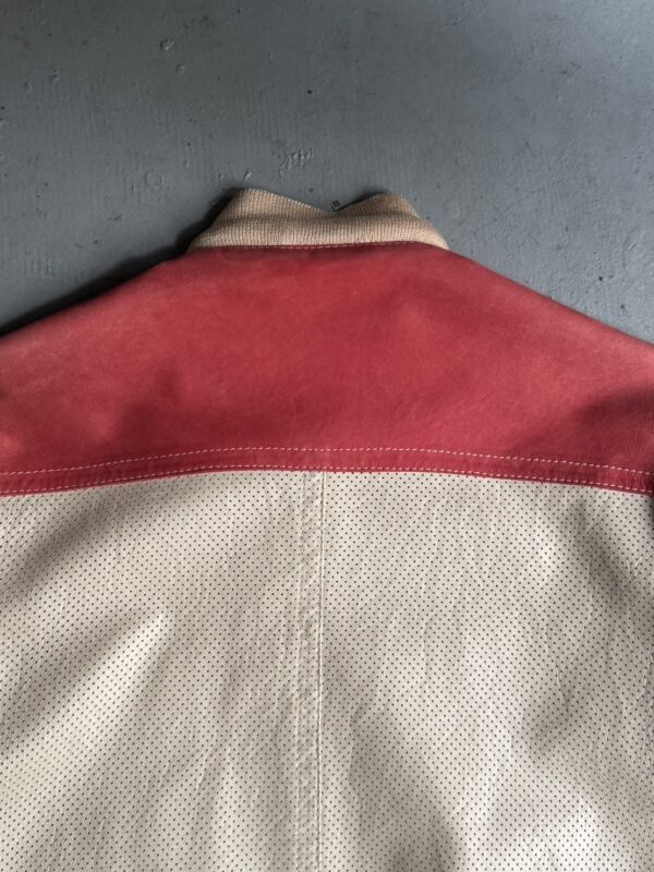 MADE IN ITALY Lether×Nylon blouson - 画像 (4)