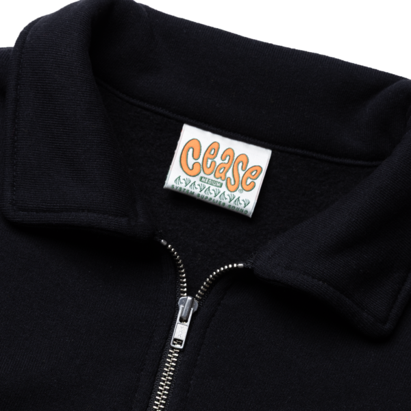 CEASE COLLER ZIP SWEAT BLACK (size XL) - 画像 (2)