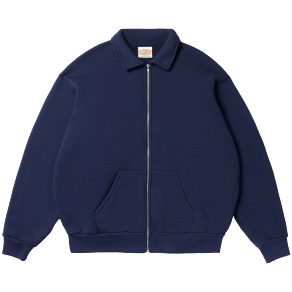 CEASE COLLER ZIP SWEAT NAVY (size M)