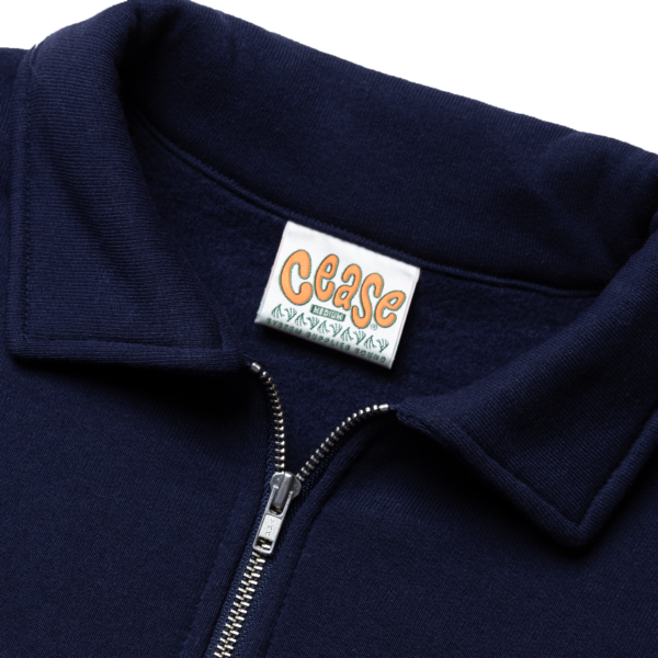 CEASE COLLER ZIP SWEAT NAVY (size M) - 画像 (2)