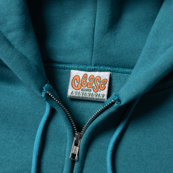 CEASE STANDARD ZIP HOODE TEAL (size M) - 画像 (2)