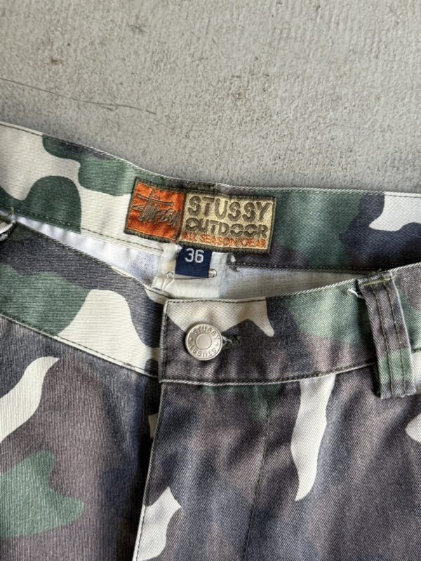 90s Stussy Outdoor NY LTD  Camo Shorts - 画像 (2)