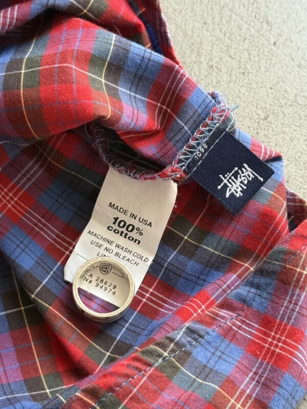 Old Stussy Plaid S/S Shirt - 画像 (4)