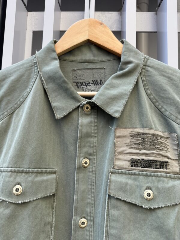00s Wtaps S/S Military Shirt Olive - 画像 (2)