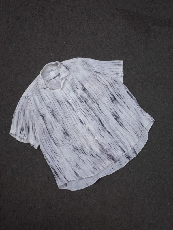 1990s comme des garçons homme  (sample) hand dye linen shirts