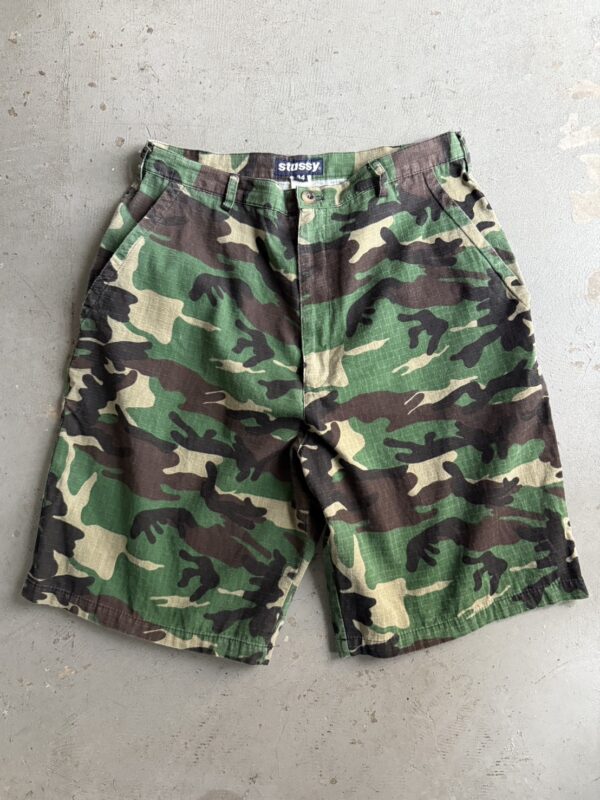 90s Stussy Outdoor Camo Shorts