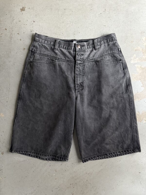 MARITHE FRANCOIS GIRBAUD Black Denim Shorts