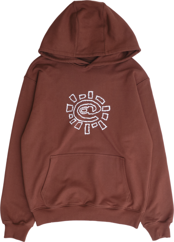 ALWAYS scribble @sun hoodie - brown (Size L)