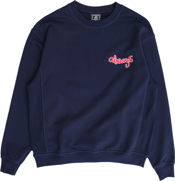 ALWAYS panelled always crewneck - navy (Size L)
