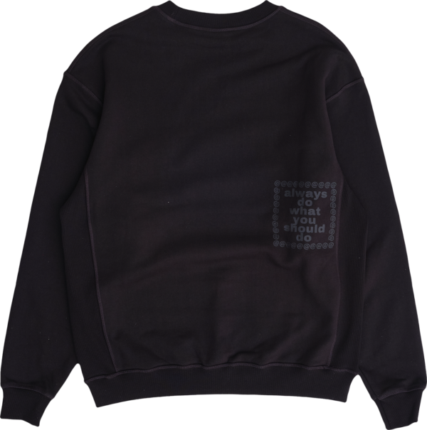 ALWAYS panelled always crewneck - black (Size M) - 画像 (2)