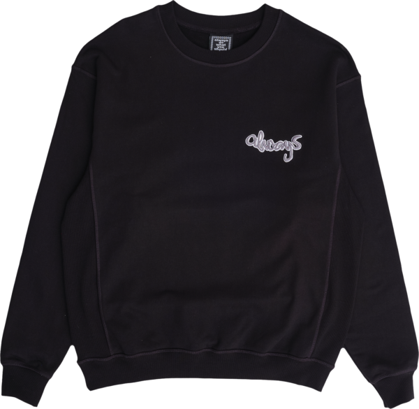 ALWAYS panelled always crewneck - black (Size M)