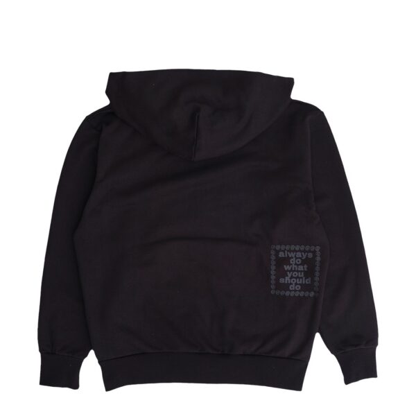 always 3116 applique zip up hoodie - black (Size L) - 画像 (2)