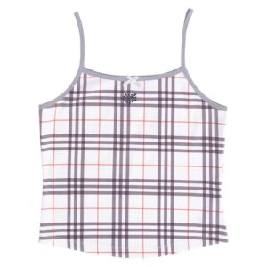 always plaid he@rt logo cami top - white (Size M)