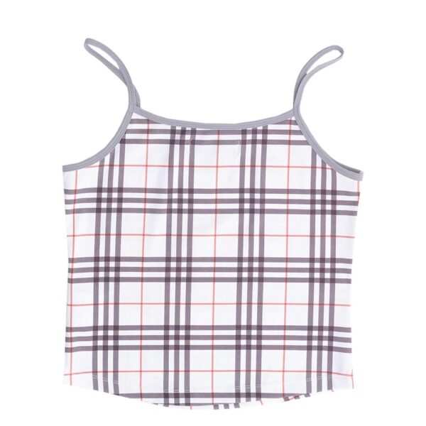 always plaid he@rt logo cami top - white (Size M) - 画像 (2)