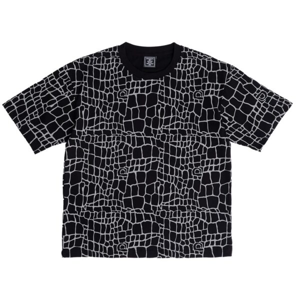 always croc print tshirt -  black (Size L)