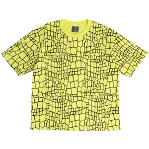 always croc print tshirt -  black (Size L)