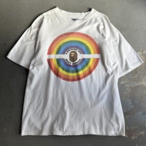 90s A BATHING APE Rainbow Tee