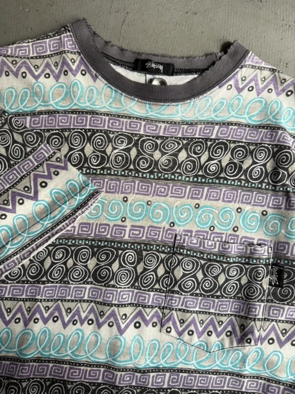 80s Stussy 総柄Tee - 画像 (2)