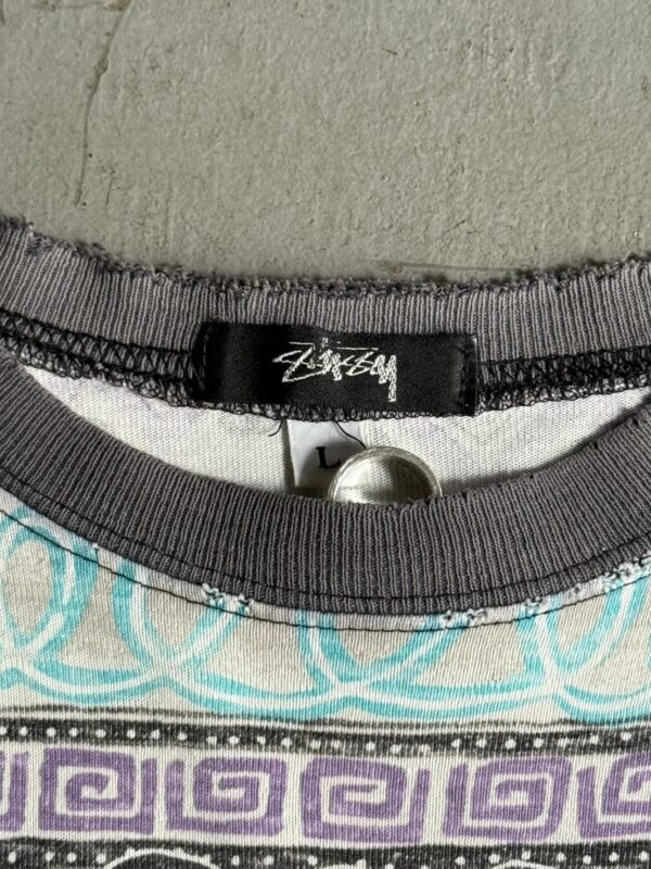80s Stussy 総柄Tee - 画像 (3)