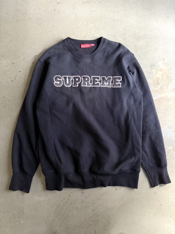 00s Supreme Harvard Logo Crewneck