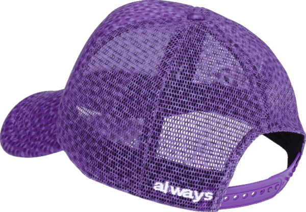 ADWYSD CORAL PATTERN TRUCKER CAP PURPLE - 画像 (2)