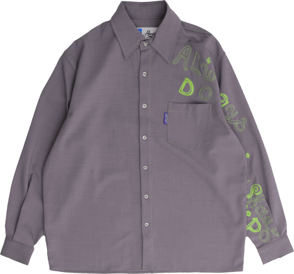 ALWAYS HANDSTYLE LONGSLEEVE DISCO SHIRT GREY (Size L)