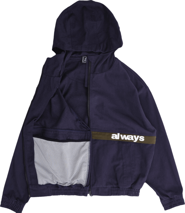 ADWYSD TWO TONE CANVAS BOMBER JACKET NAVY (Size M) - 画像 (2)