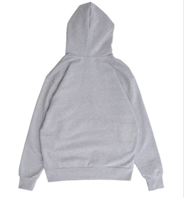 ADWYSD 3116 APPLIQUE ZIP UP HOODIE GREY (Size L) - 画像 (2)