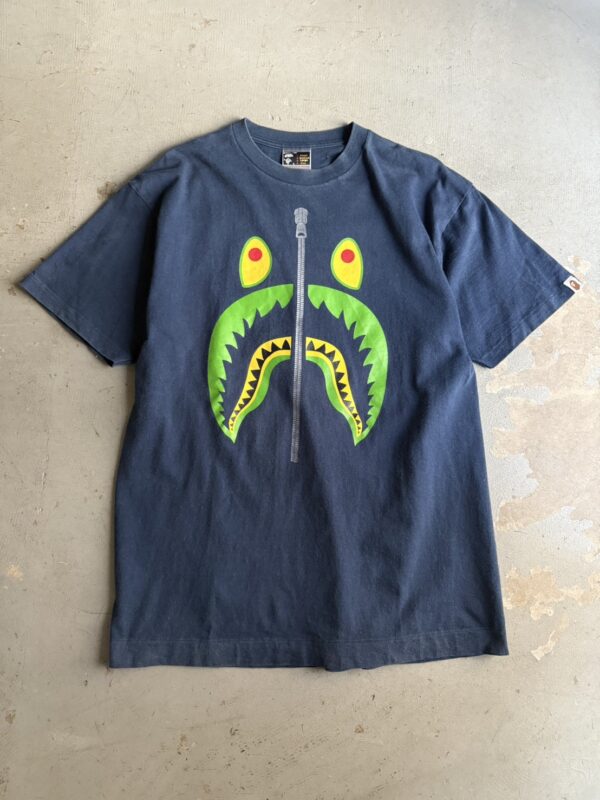 A BATHING APE Shark Print Tee