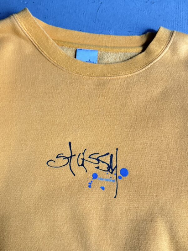 00s Stussy Drip Logo Sweatshirt - 画像 (2)