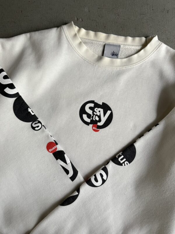 00s Stussy Sleeve Print Sweatshirt - 画像 (2)
