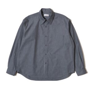 Sturla L/S Button Up Shirt - Iron Gate Technical Cotton Canvas