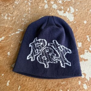 TRACK PATTERN BEANIE NAVY