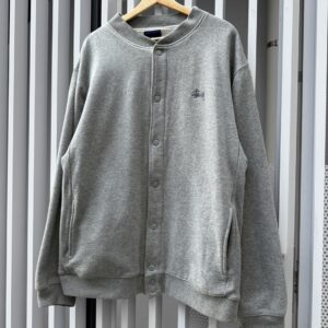 00s Stussy Snap-button sweat cardigan
