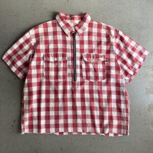 90s A BATHING APE × Post Overalls  Harf Zip Work Shirt