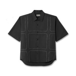 GRID S/S SHIRT DRY COTTON TWILL  INK
