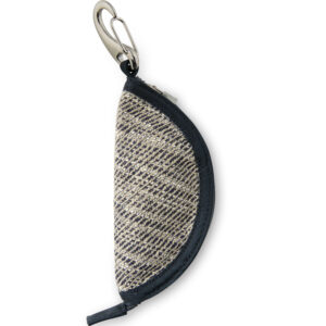 HALF MOON POUCH  ABSTRACT JUTE MIXED