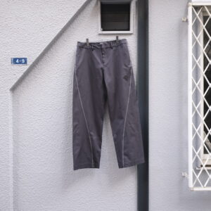 TWISTED SEAM TROUSERS DRY COTTON TWILL INK