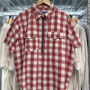 90s A BATHING APE  POST OVERALLS Half Zip Shirt